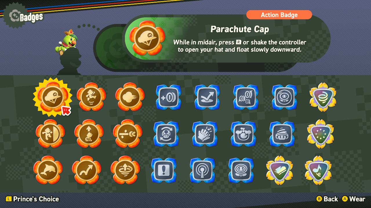 Super Mario Bros. Wonder Badges list locations