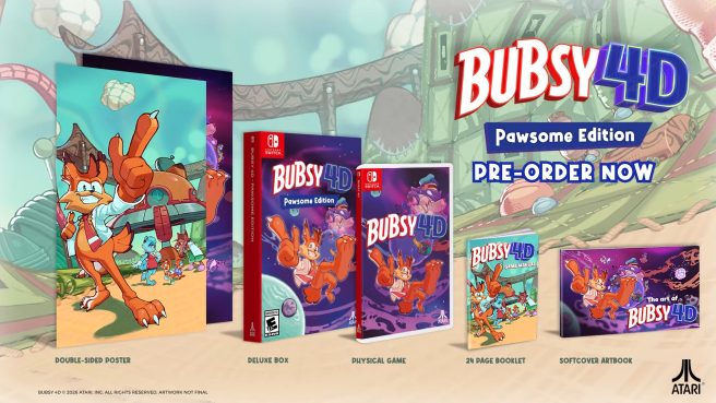 Bubsy 4D release date physical