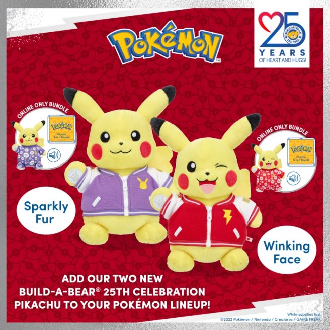 Build-A-Bear Pikachu 25th anniversary