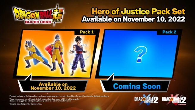 Dragon Ball Xenoverse 2 Hero of Justice Pack 1