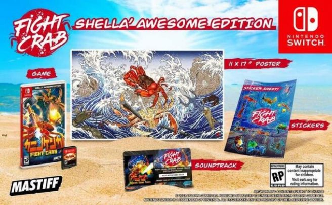 Fight Crab Switch physical Shella' Awesome Edition