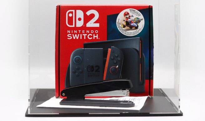 GameStop Nintendo Switch 2 stapler auction