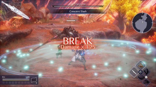 Lethe Village, Higan Canyon, Omen race, Break Gauges Special Attacks