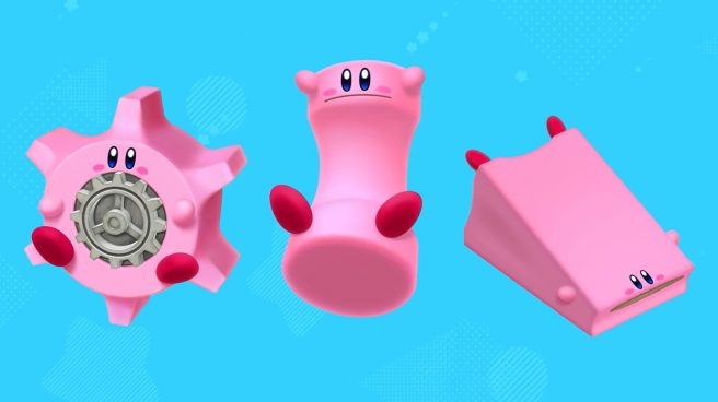 Kirby and the Forgotten Land Spring Mouth, Gear Mouth, Sign Mouth