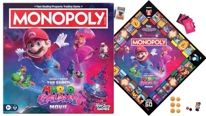Monopoly The Super Mario Galaxy Movie Board Game