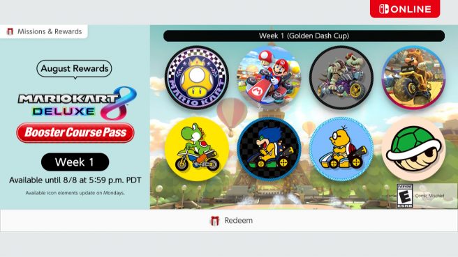Mario Kart 8 Deluxe - Booster Course Pass icons Nintendo Switch Online