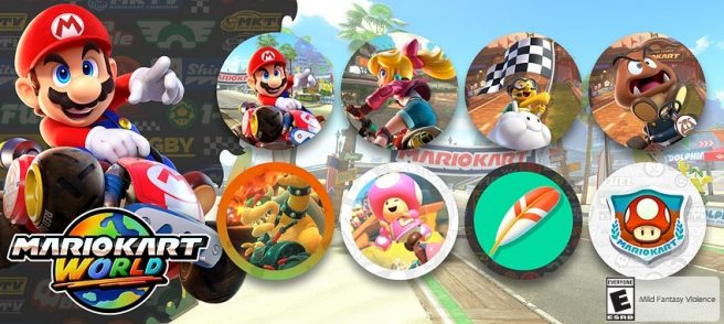 Mario Kart World Nintendo Switch Online icons