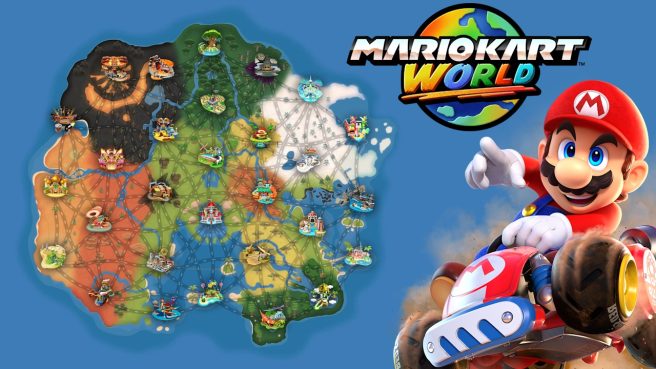 Mario Kart World map