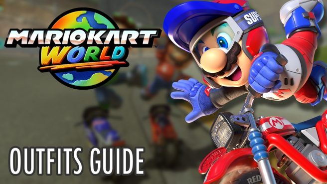 Mario Kart World unlockable outfits list