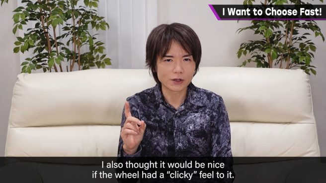 Masahiro Sakurai GameCube scroll wheel