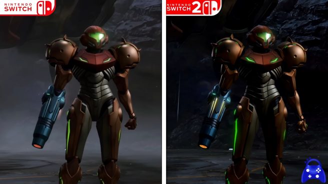 Metroid Prime 4 Switch 2 vs Switch 1 comparison