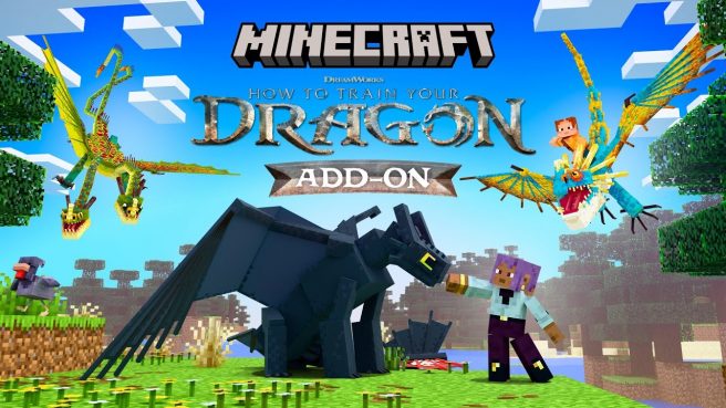 Minecraft How to Train Your Dragon DLC add-on