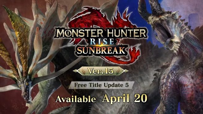 Monster Hunter Rise Sunbreak title update 5 release date