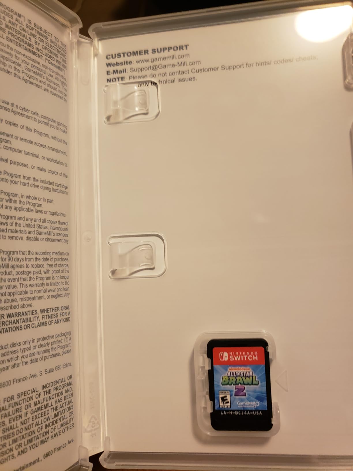 Nickelodeon All-Star Brawl 2 cartridge physical