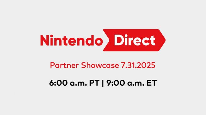 Nintendo Direct Partner Showcase live stream - July 2025
