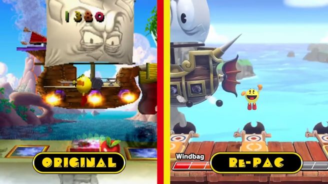 Pac-Man World Re-Pac graphics comparison trailer