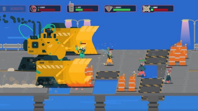 PixelJunk Scrappers Deluxe gameplay