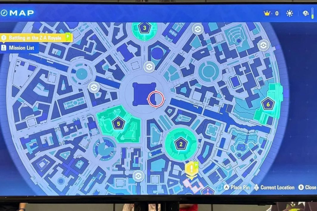 Lumiose City map Pokemon Legends: Z-A