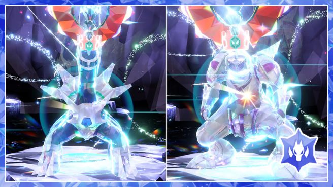 Pokemon Scarlet Violet Dialga Palkia Tera Raid Battle
