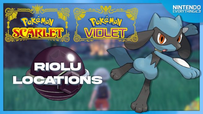 Pokemon Scarlet Violet Riolu location