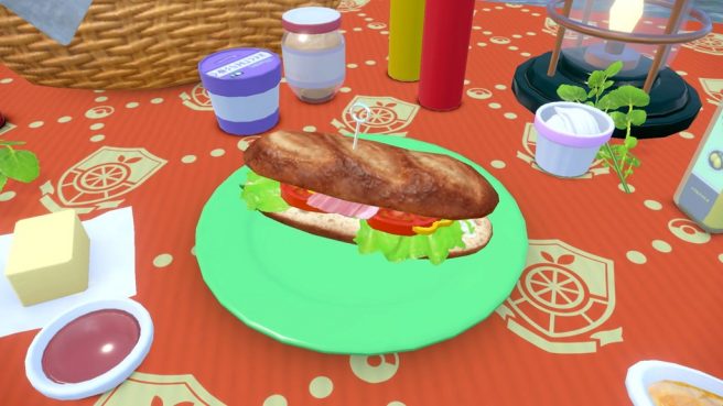 Pokemon Scarlet Violet sandwich distribution ingredients
