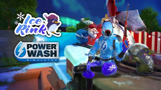PowerWash Simulator Ice Rink Seasonal Special map