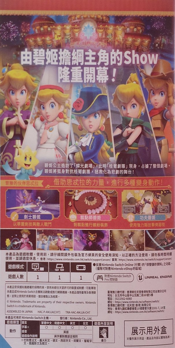 Princess Peach: Showtime Unreal Engine