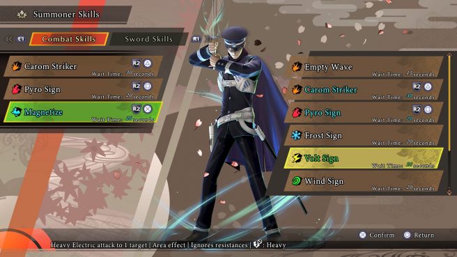 Raidou Remastered characters, demons, progression systems