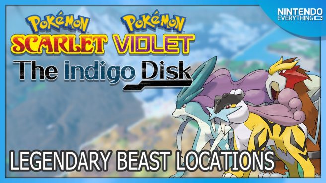 Raikou, Entei, and Suicune locations Pokemon Scarlet Violet