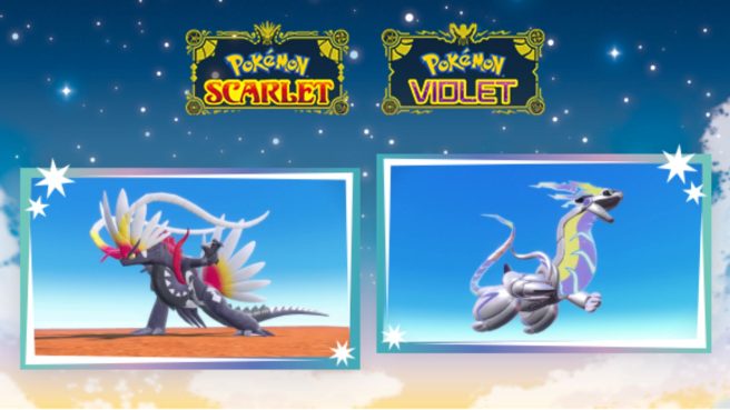 Shiny Miraidon and Koraidon Pokemon Scarlet Violet