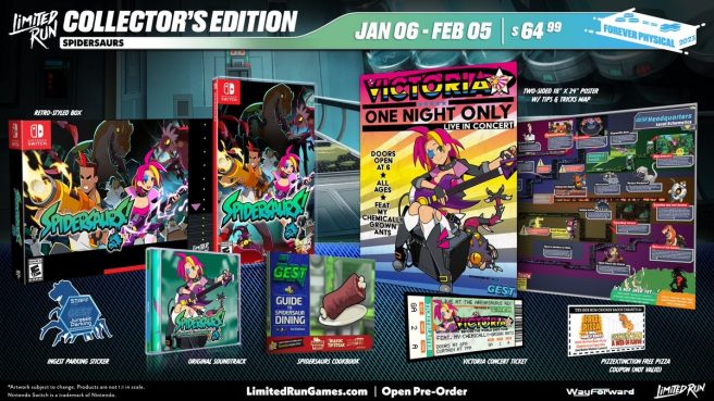 Spidersaurs physical