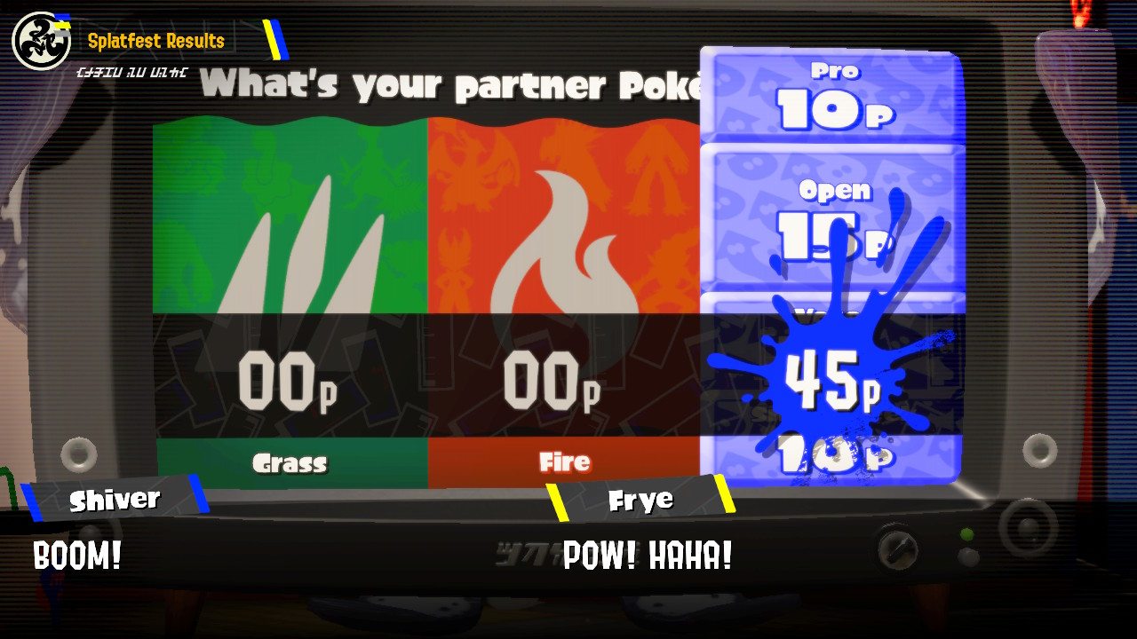 Splatoon 3 Splatfest Pokemon Scarlet Violet Grass Fire Water