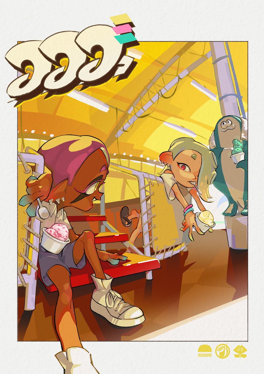 Splatoon 3 Splatfest art ice cream
