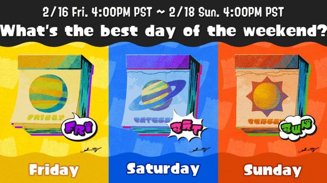 Splatoon 3 Splatfest results Friday vs Saturday vs Sunday