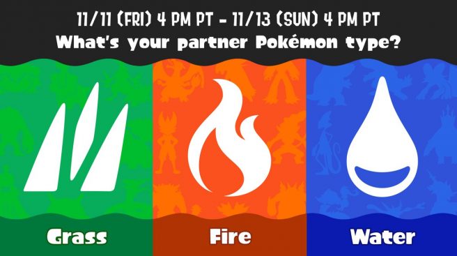 Splatoon 3 Splatfest results Pokemon Team Grass Fire Water