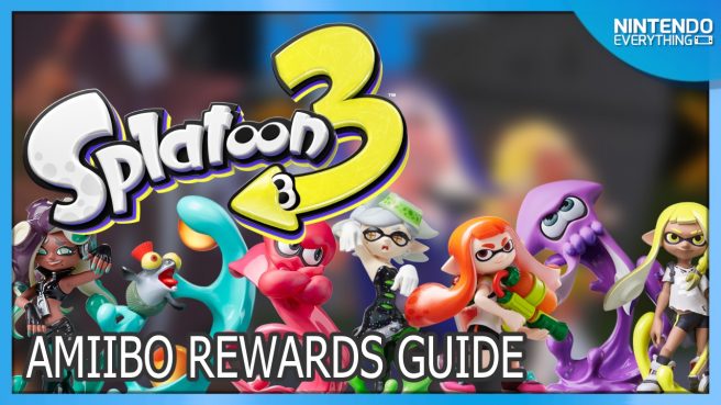 Splatoon 3 amiibo rewards
