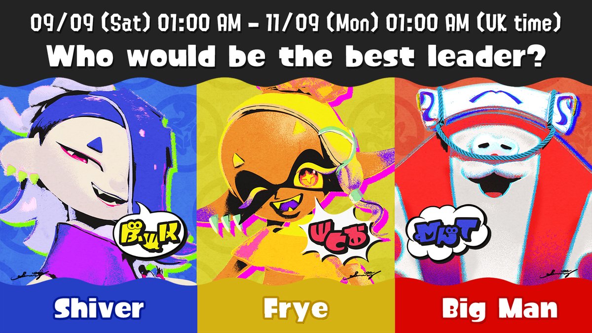 Splatoon 3 anniversary Splatfest