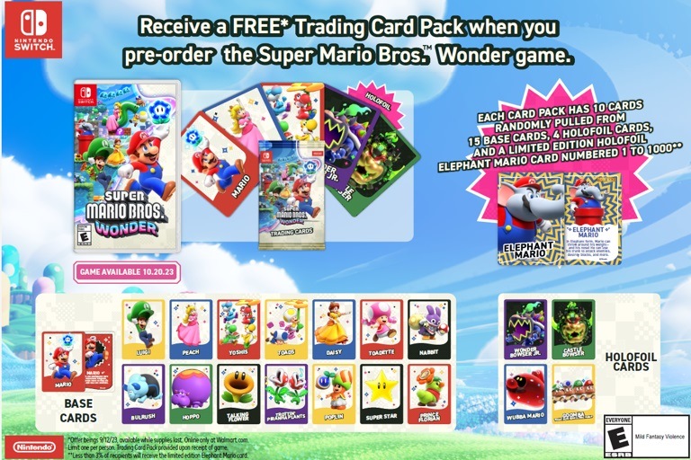 Super Mario Bros. Wonder pre-order bonus Walmart