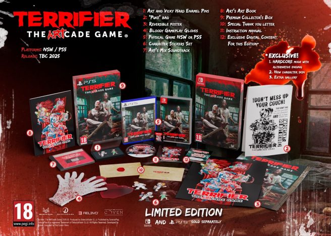 Terrifier The ARTcade Game physical