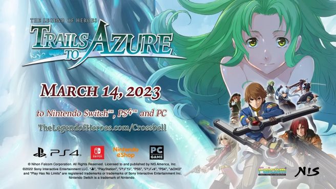 The Legend of Heroes Trails to Azure release date story