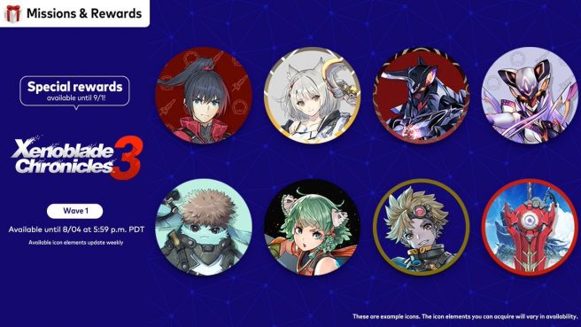 Xenoblade Chronicles 3 Nintendo Switch Online icons