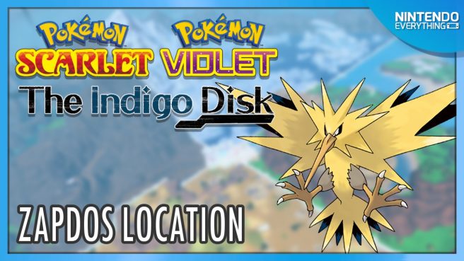 Zapdos location Pokemon Scarlet Violet