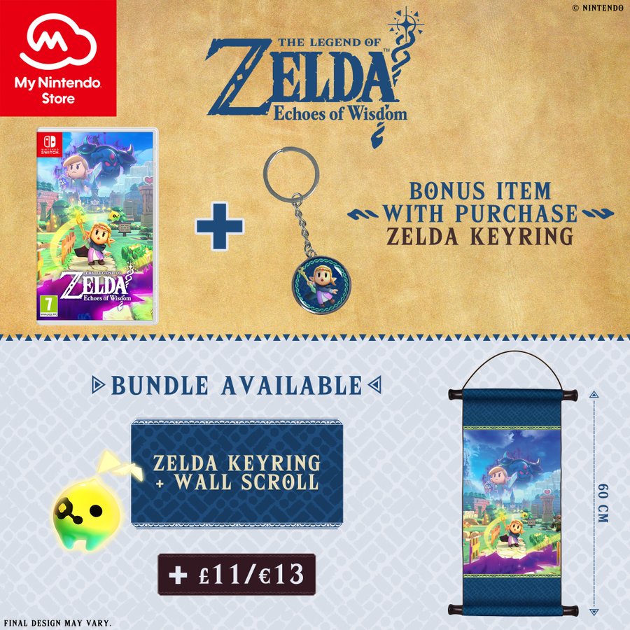 Zelda Echoes of Wisdom pre-order bonus store UK