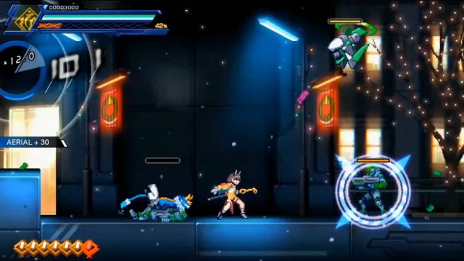 Azure Striker Gunvolt 3 warp slash