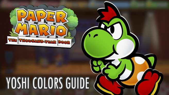 change yoshi colors paper mario guide