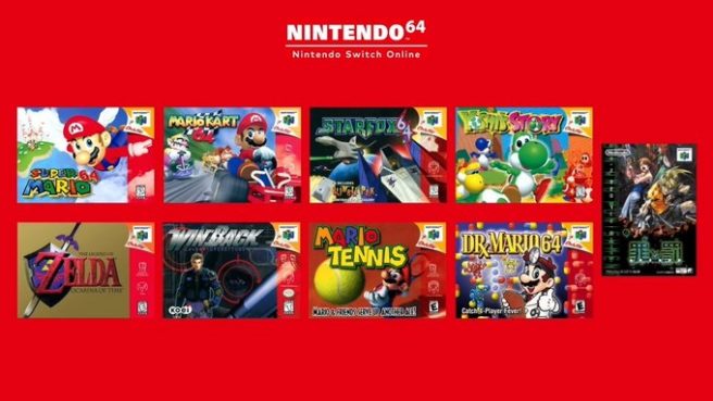 nintendo switch online all n64 games