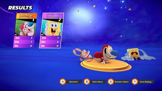 Nickelodeon All-Star Brawl ren stimpy moveset