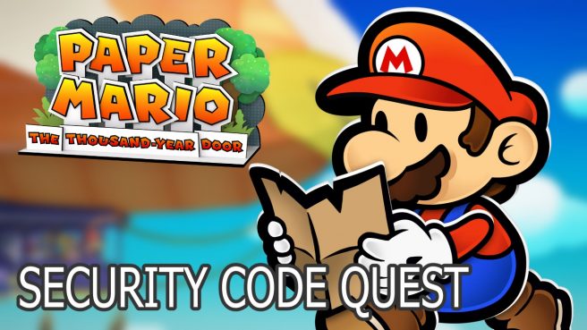 security code paper mario thousand-year door