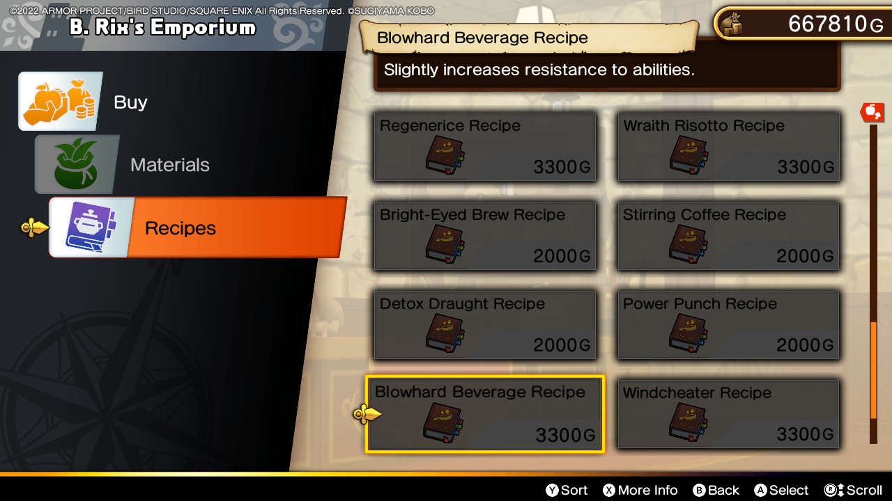Dragon Quest Treasures Blowhard Beverage