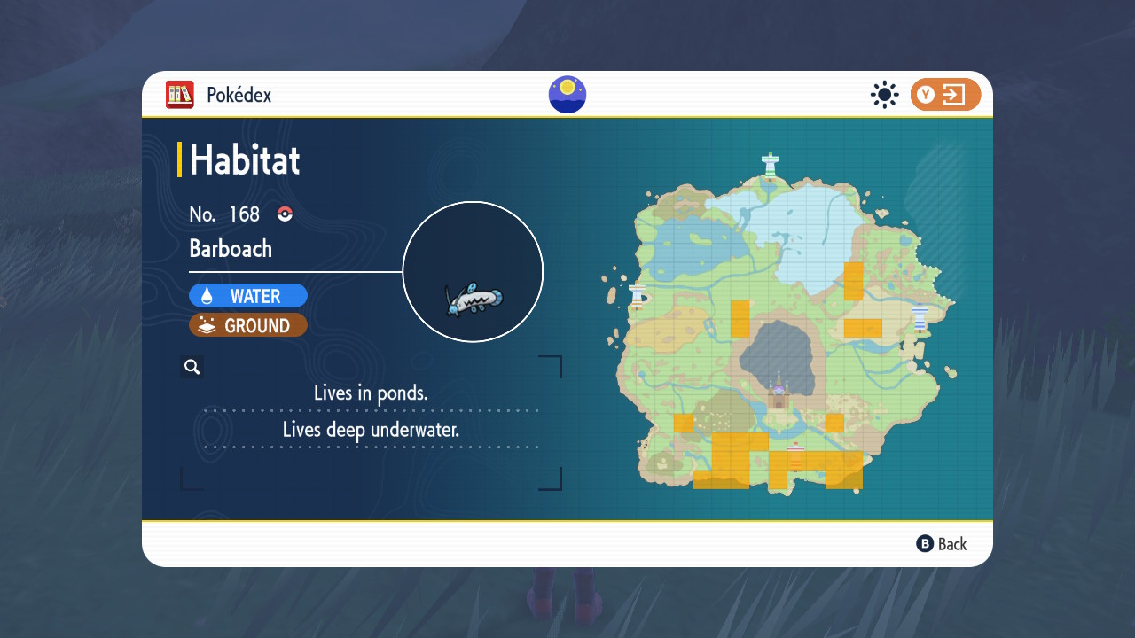 Pokemon Scarlet and Violet Barboach location
